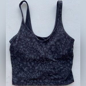 rare black and grey leopard printed lululemon align tank top!